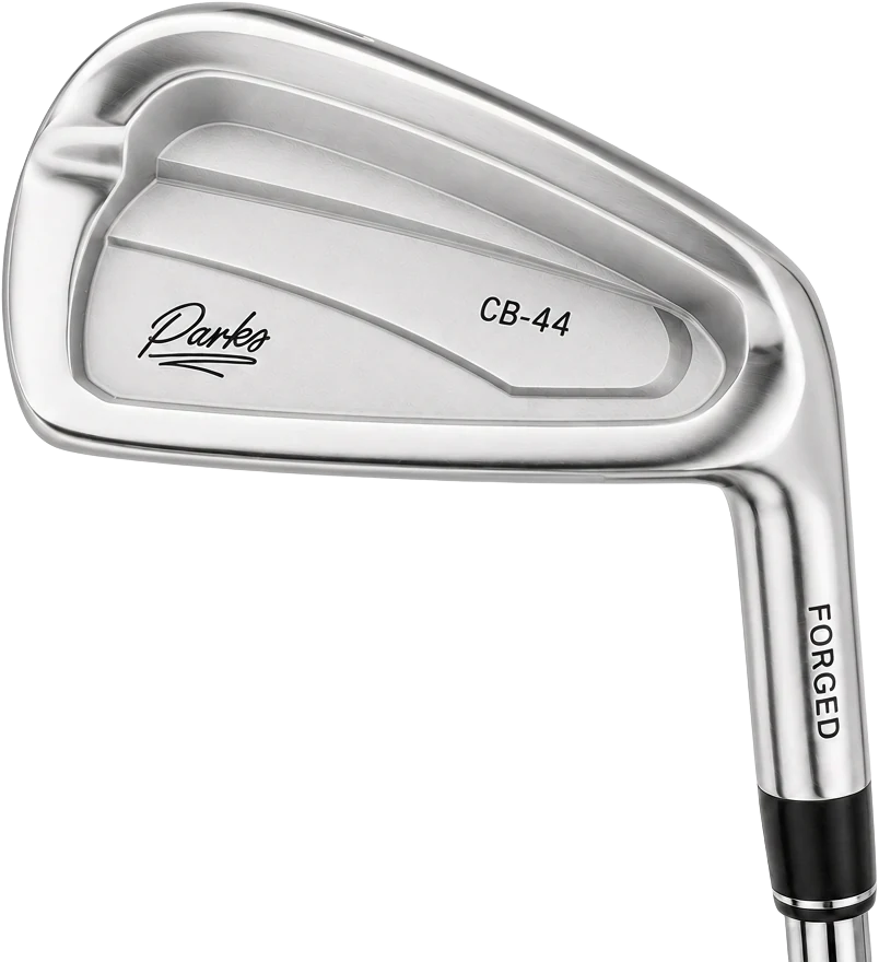 Parks CB-44 forged cavity back iron in satin chrome